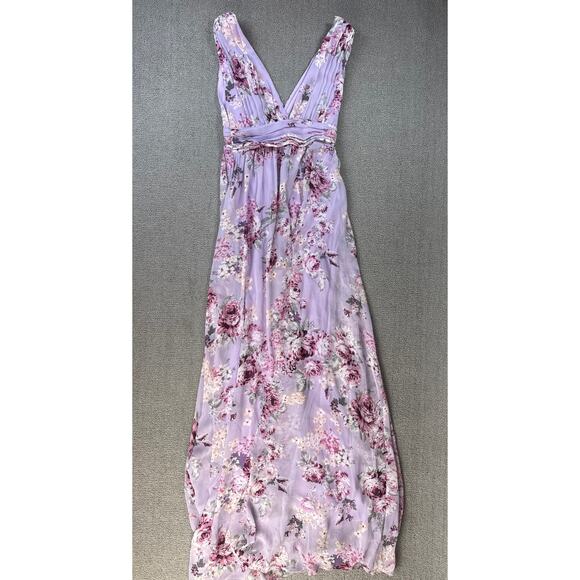 Lulus Garden Meandering Floral Sleeveless Lavender Maxi Dress Size XS - Picture 3 of 10